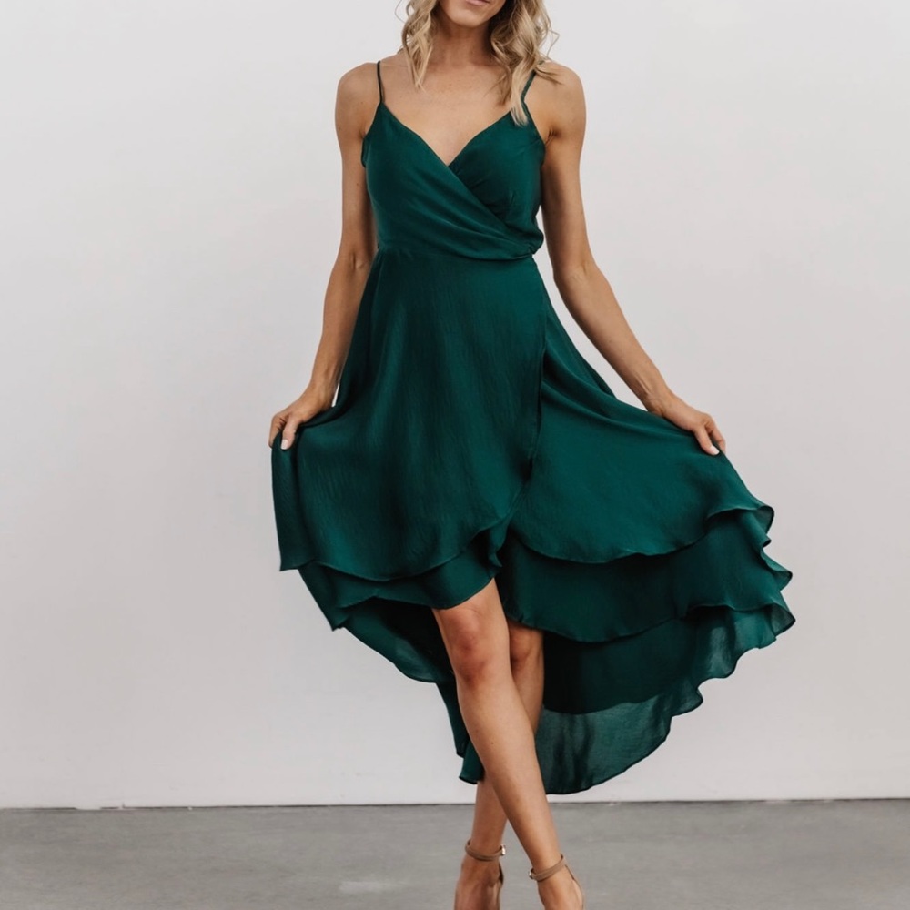 Baltic Born Steffi Tulip Warp Dress - Emerald